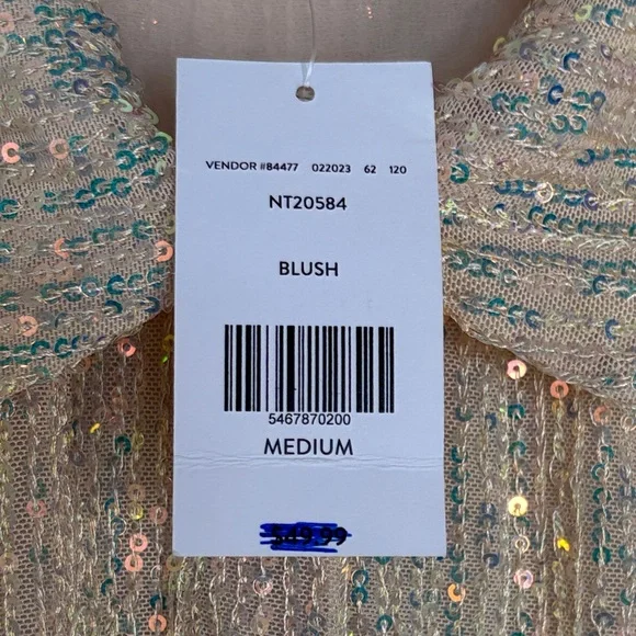 Sequin Embellished Crop Shirt - Blush - Picture 12 of 16